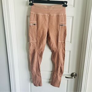 Free People Peach Leggings